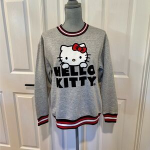 Hello‎ Kitty Sanrio Grey Crewneck Long Sleeve Sweatshirt Medium NEW
